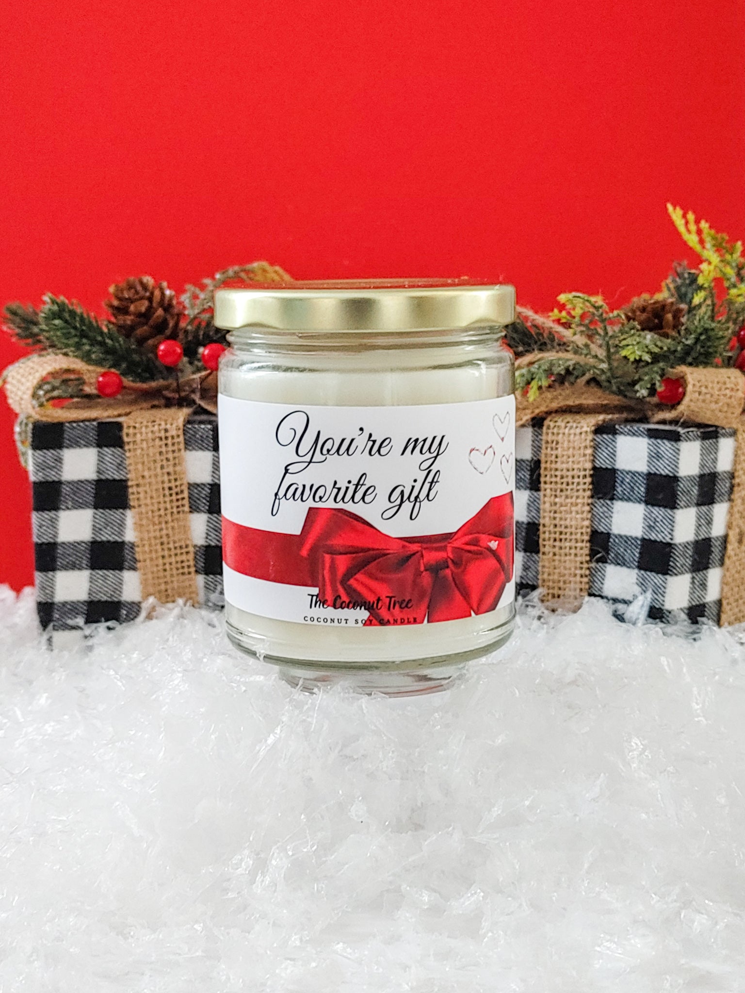 Favorite Gift Holiday Candle - Coconut Soy Candle